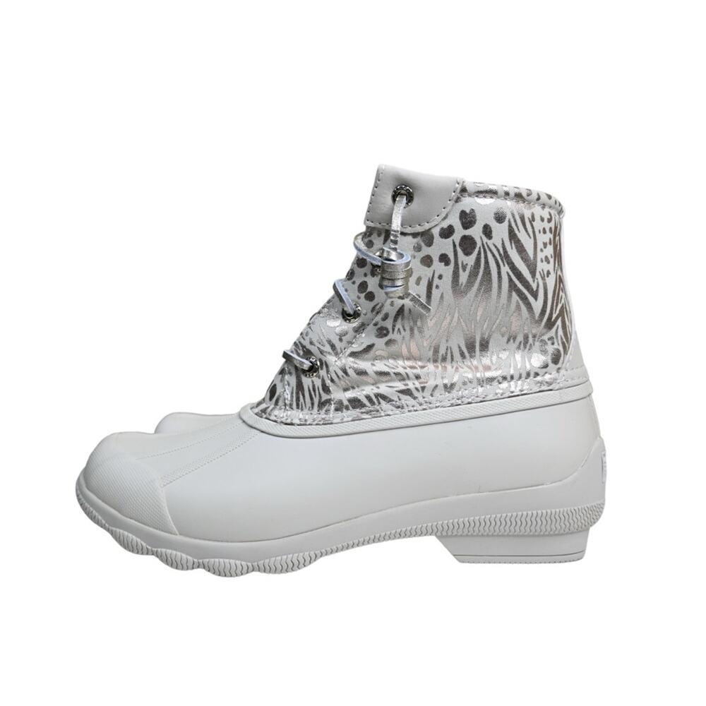 Sperry Womens 7 Medium Syren Gulf Duck Boot in Ivory NEW - Picture 5 of 11